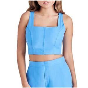 New STEVE MADDEN Women's Indigo Blue Femme Crop Top Size S